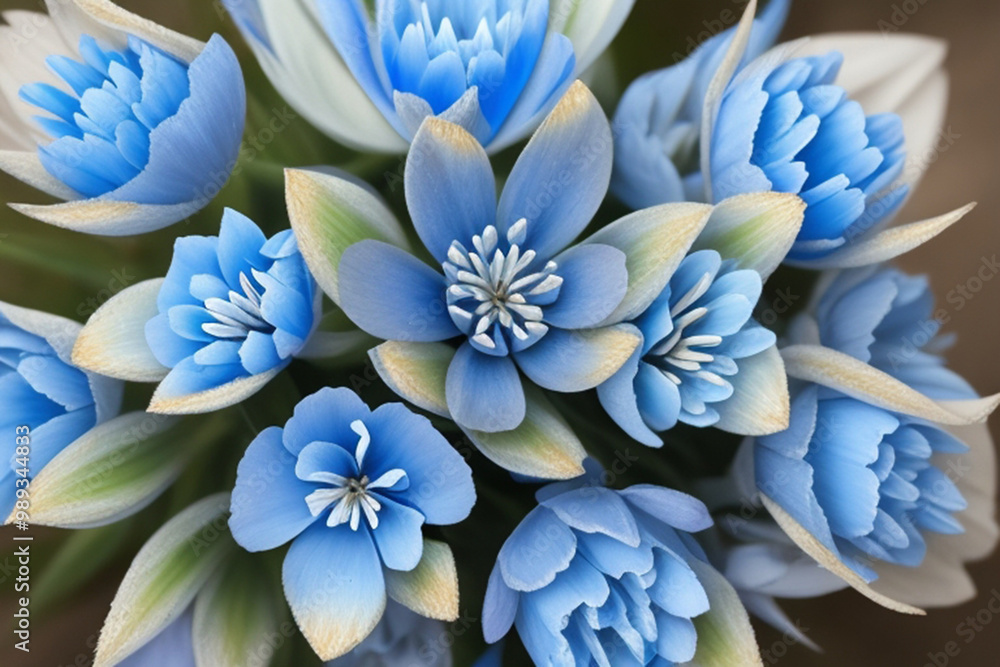 Blue Flowers. Macro picture of very tiny blue wild flowers. Blue Flowers. Macro picture of very tiny blue wild flowers.