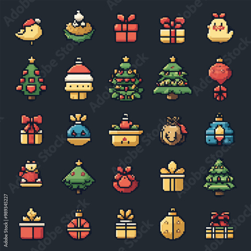 Christmas Icon and Elements Collection 