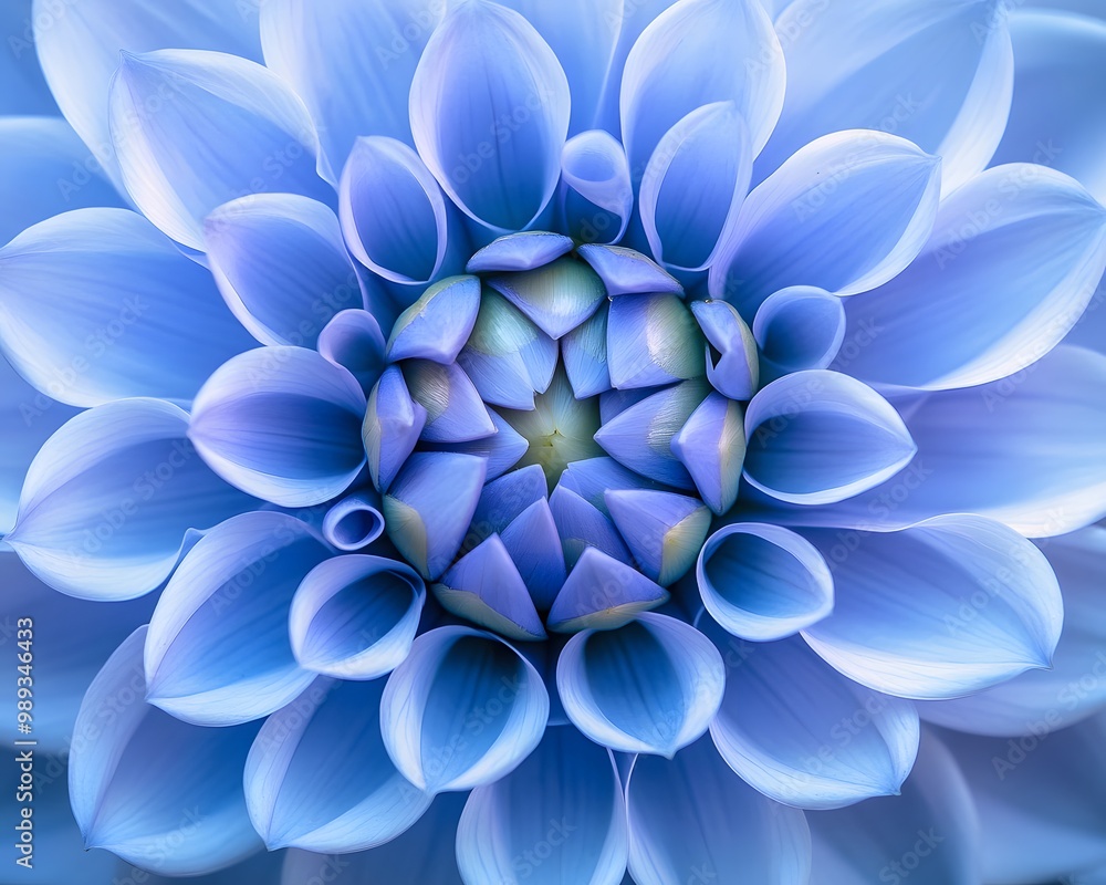 Blue Dahlia Flower Macro Photography Blue Dahlia Flower Macro Photography