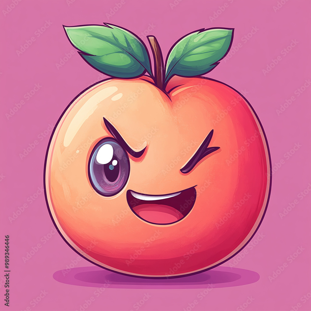 Cute Orange Fruit Character Smiling in Playful Kawaii Style Vector Illustration Cute Orange Fruit Character Smiling in Playful Kawaii Style Vector Illustration