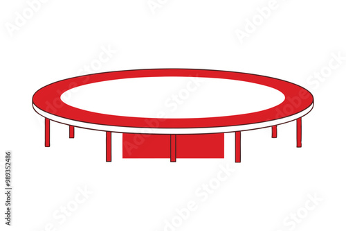 Conference Table Design Vector.