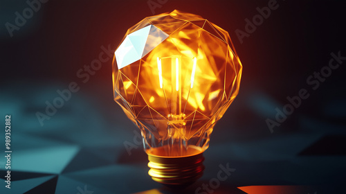 Bright Idea Concept | Light Bulb Illustration for Innovation, Creativity, and Problem Solving