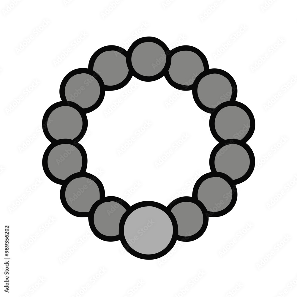 Obraz premium Beaded bracelet icon for fashion and style 