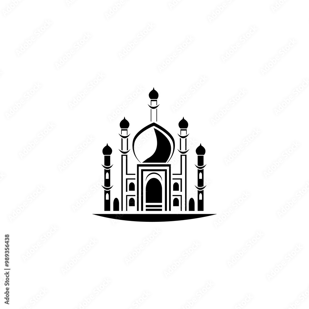mosque logo icon vector mosque logo icon vector