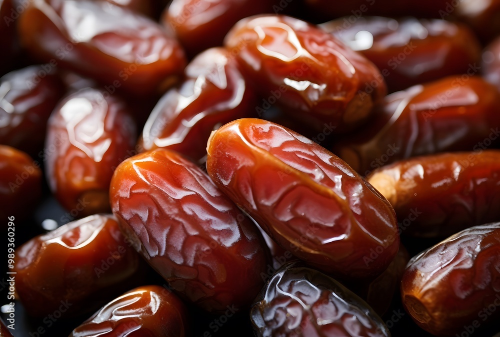 Close-Up of Dates - Sweet and Delicious Close-Up of Dates - Sweet and Delicious