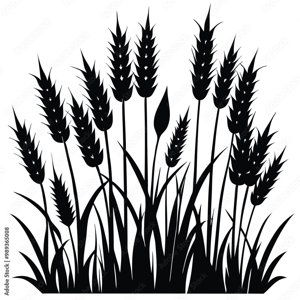 grass silhouettes black color silhouette grass silhouettes black color silhouette