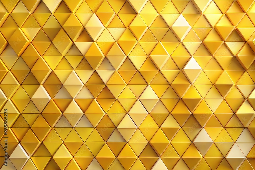 Seamless pattern of golden triangles with textured background Seamless pattern of golden triangles with textured background