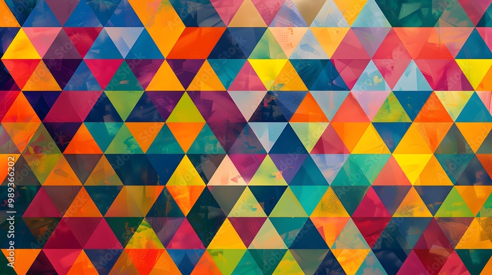Abstract Colorful Triangle Pattern Background Abstract Colorful Triangle Pattern Background