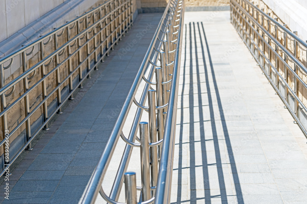 chromium metal fence with handrail chromium metal fence with handrail