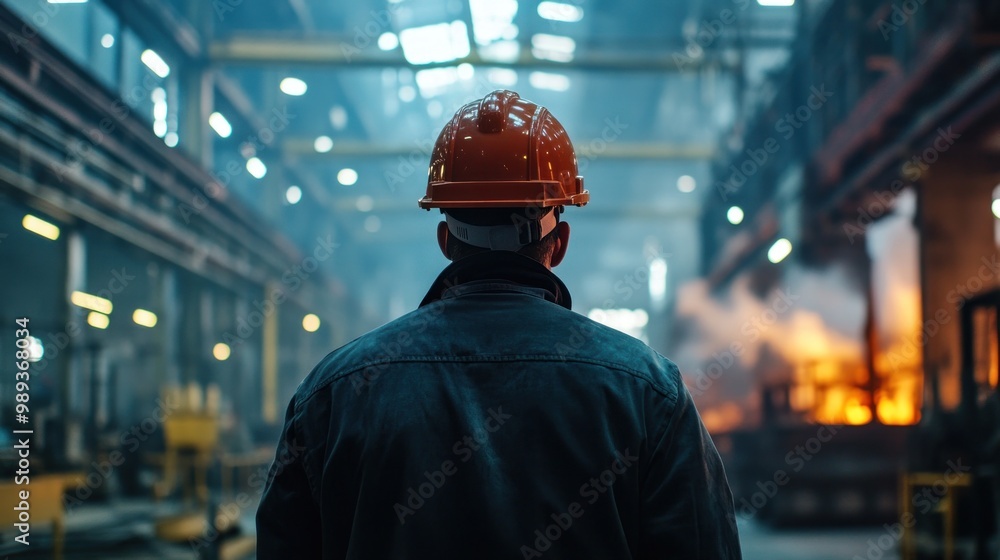 Industrial Worker in a Factory Industrial Worker in a Factory