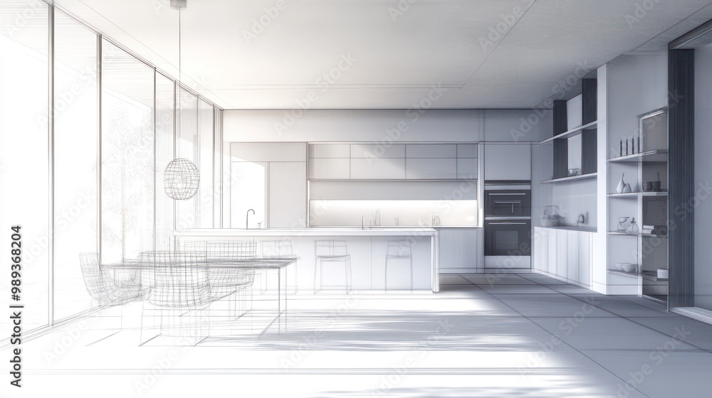 Modern Kitchen Design Blueprint Modern Kitchen Design Blueprint
