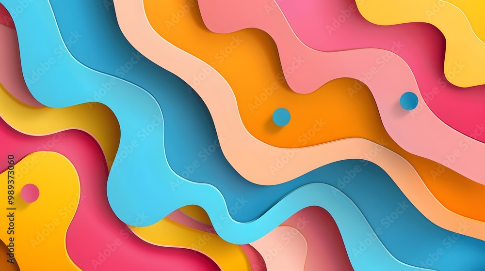 Abstract Colorful Paper Cut Geometric Background Abstract Colorful Paper Cut Geometric Background