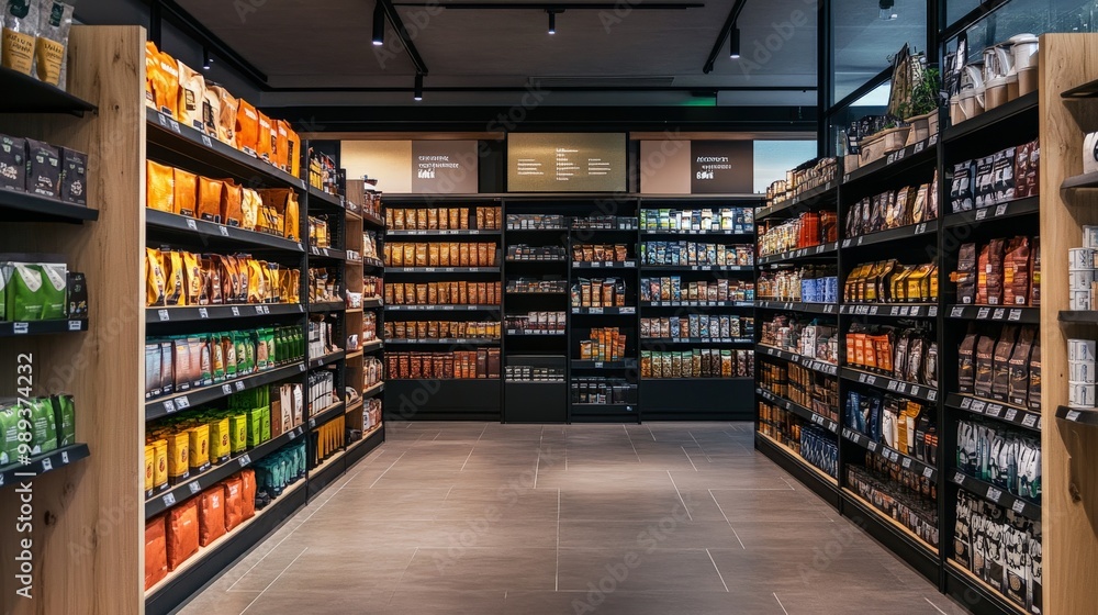 Modern Grocery Store Aisle Modern Grocery Store Aisle