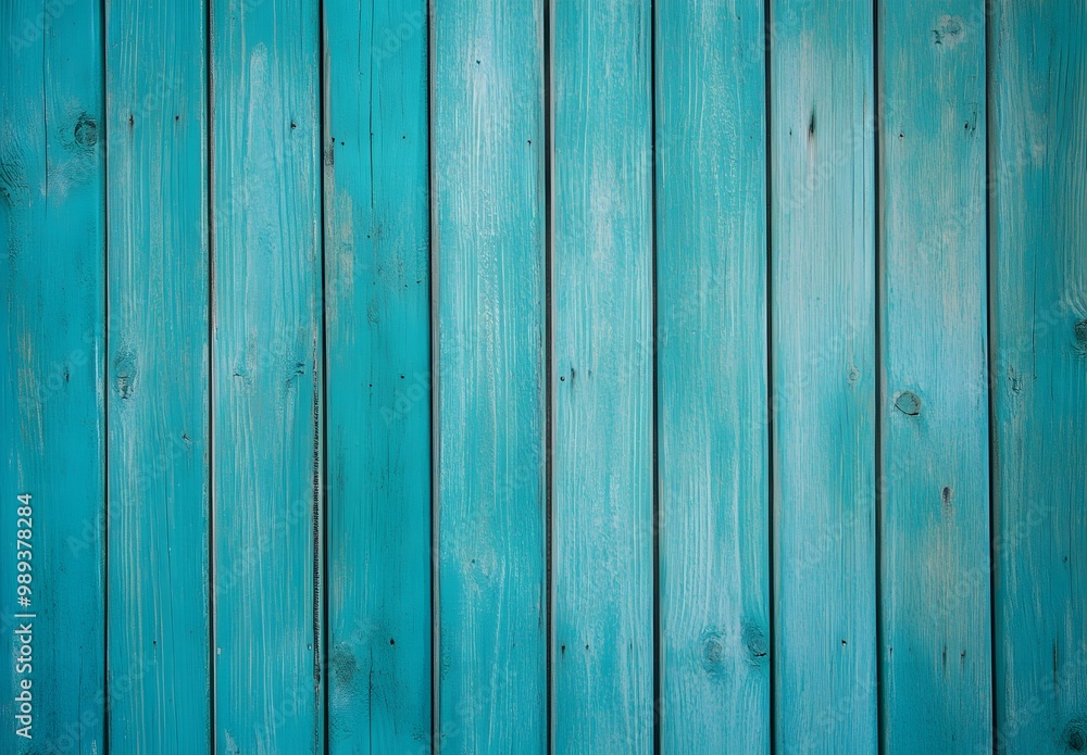 Turquoise Blue Distressed Wooden Plank Background Turquoise Blue Distressed Wooden Plank Background