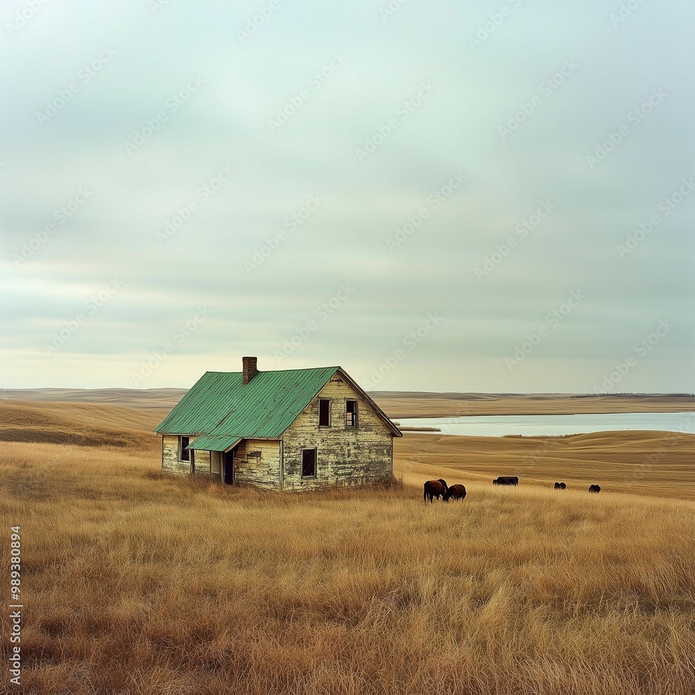 old house in the field old house in the field