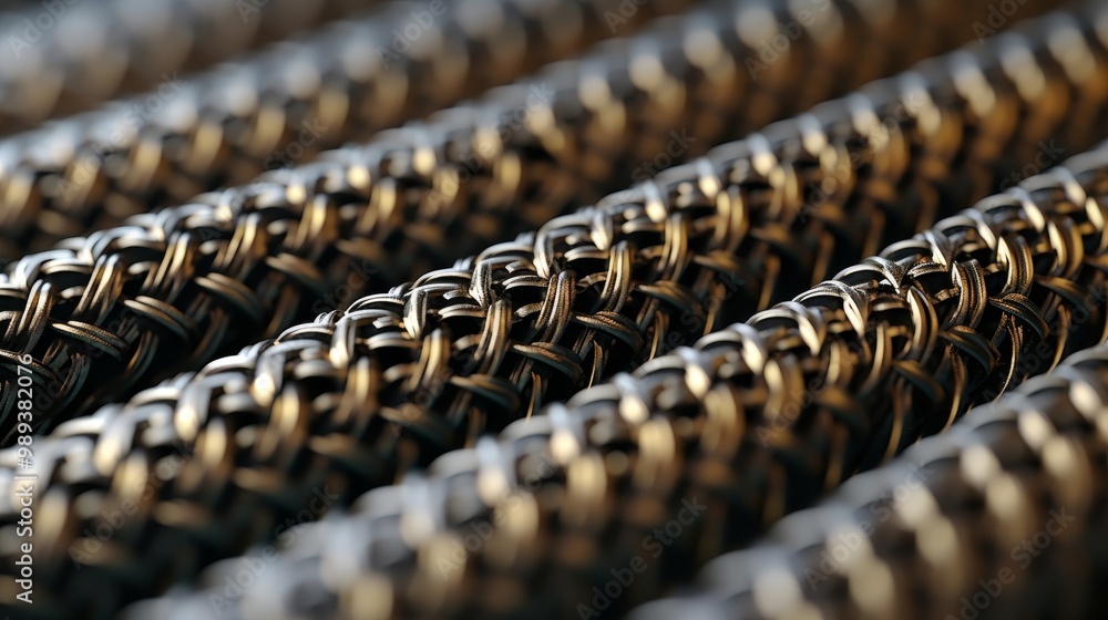 Fototapeta premium Close up of tire tread for automotive industry, ensuring vehicle safety and maintenance services