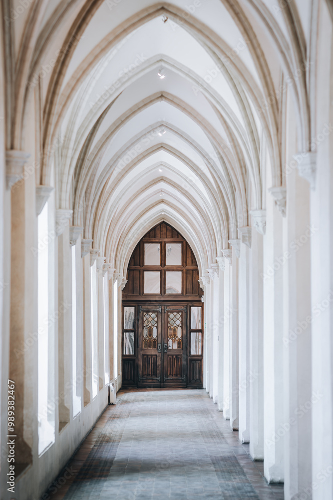 Fototapeta premium cloister at the gothic castle 