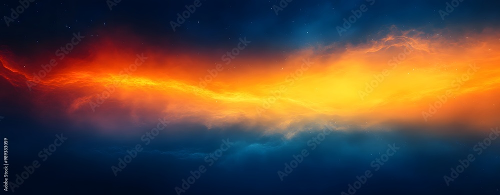 Obraz premium Abstract Grainy Gradient Background with Orange and Blue