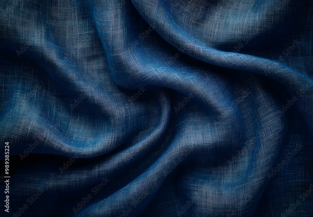 Dark Blue Linen Fabric Background Texture Dark Blue Linen Fabric Background Texture