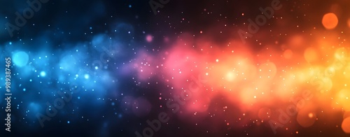 Abstract Gradient Background with Blue, Orange, and Pink Colors