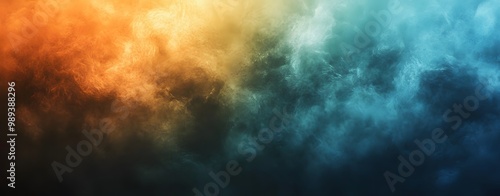 Wallpaper Mural Abstract Gradient Background with Green, Orange, and Blue Torontodigital.ca
