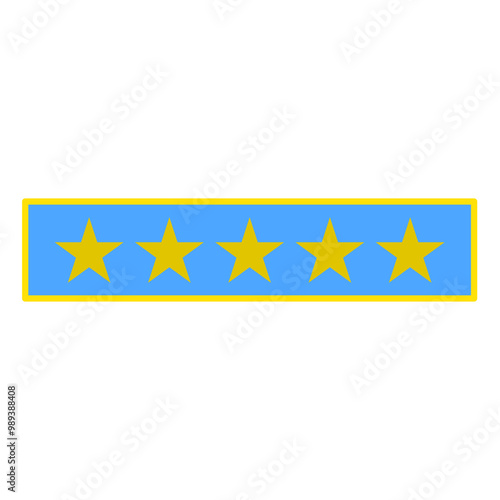 Star rating. Scoring from zero to five points. Vector illustration in flat style photo