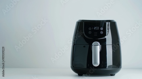 Black Air Fryer with Digital Display