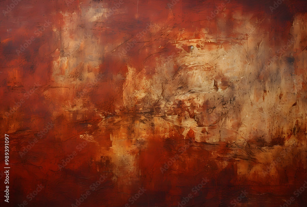 Obraz premium Dark Red Orange Grunge Texture Background