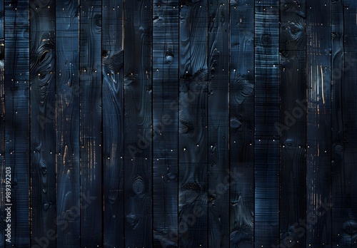 Dark Blue Wooden Wall Texture Background