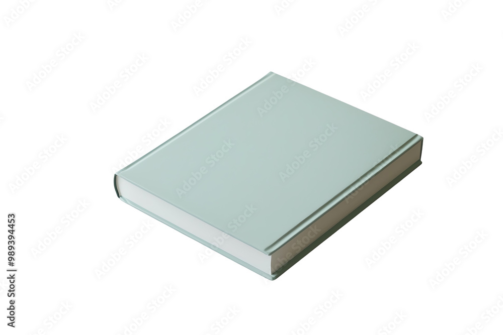 Simple Hardcover Book with Blank Cover, Perfect for Mockups, Design Projects, and Education Concepts, Isolated on White Background Simple Hardcover Book with Blank Cover, Perfect for Mockups, Design Projects, and Education Concepts, Isolated on White Background