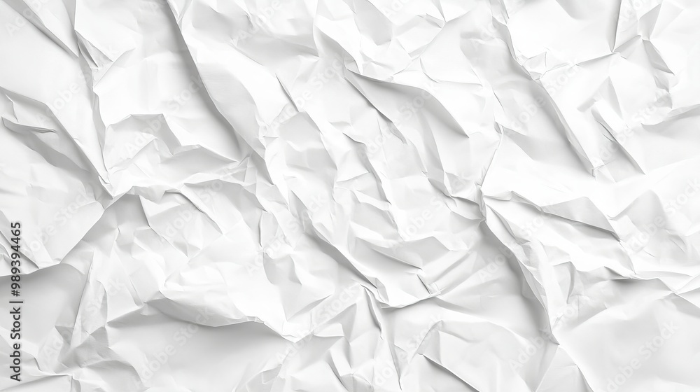Obraz premium A background with the look of a white, crumpled paper poster.