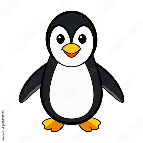 Download Penguin Vector Art Illustration Eps File For Design.