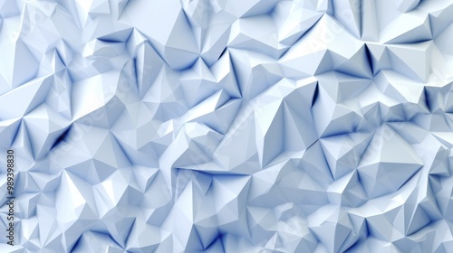 Abstract Blue Low Poly Background