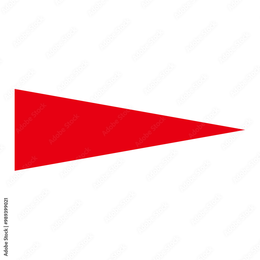 Red triangle icon. Different triangle vector icons flat style Red triangle icon. Different triangle vector icons flat style
