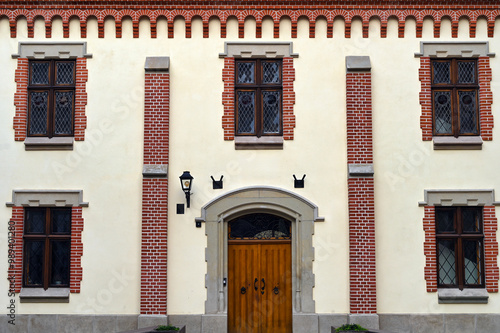 Arsenal of the Princes Czartoryski Museum exterior in old town Krakow, Poland photo