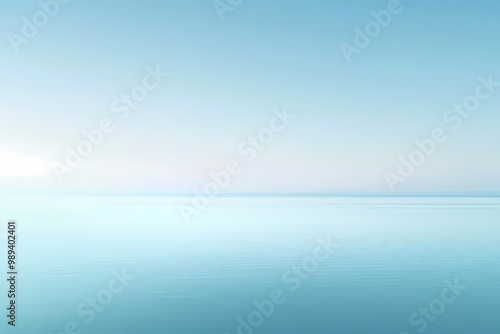 Tranquil Blue Ocean Background for Serenity and Calmness