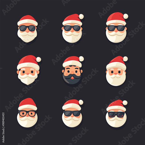Santa Claus Icon Set
