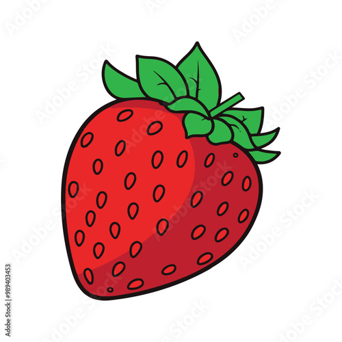 vector of illustration of  strawberry