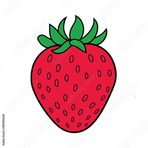 vector of illustration of  strawberry