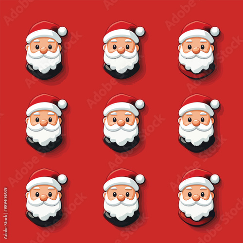 Santa Claus Icon Set