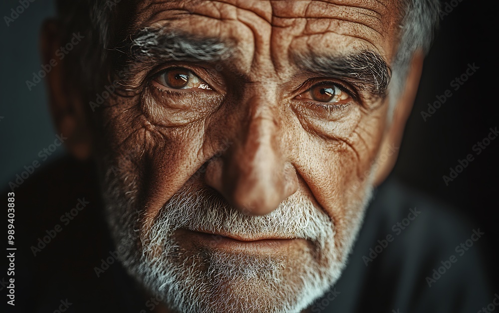 Wisdom in Wrinkles: Portrait of an Elderly Man Reflecting on Life Experiences Wisdom in Wrinkles: Portrait of an Elderly Man Reflecting on Life Experiences
