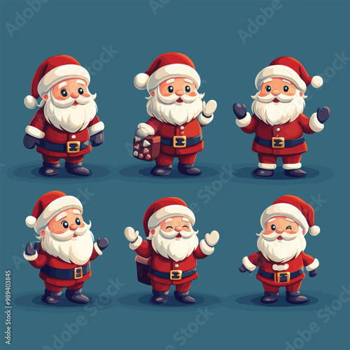 Santa Claus Icon Set