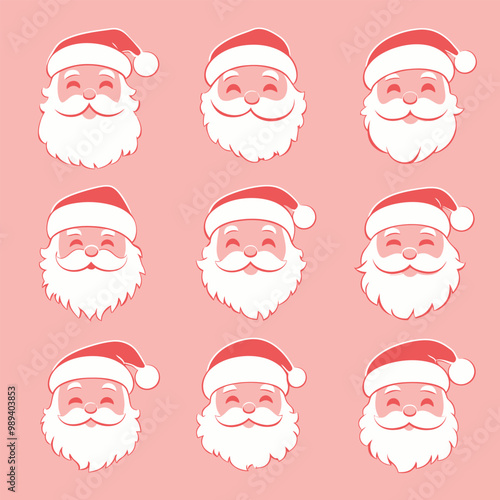 Santa Claus Icon Set