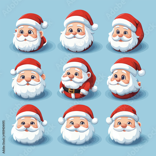 Santa Claus Icon Set