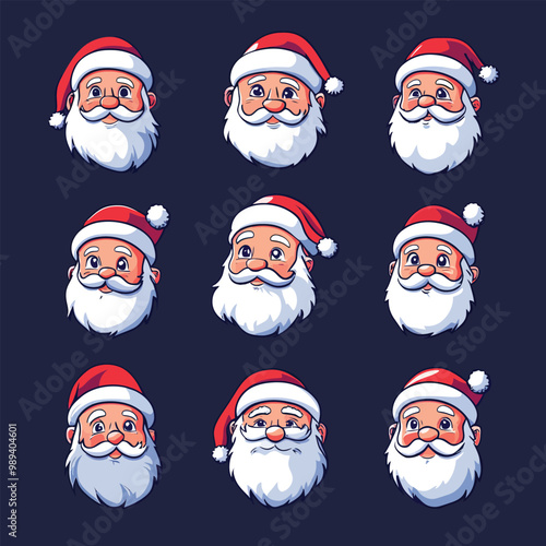 Santa Claus Icon Set