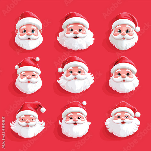 Santa Claus Icon Set