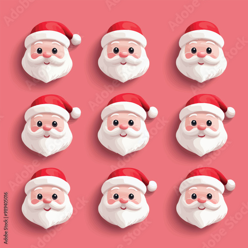 Santa Claus Icon Set