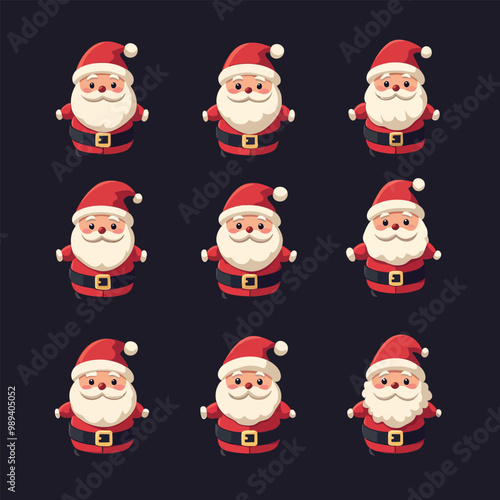 Santa Claus Icon Set