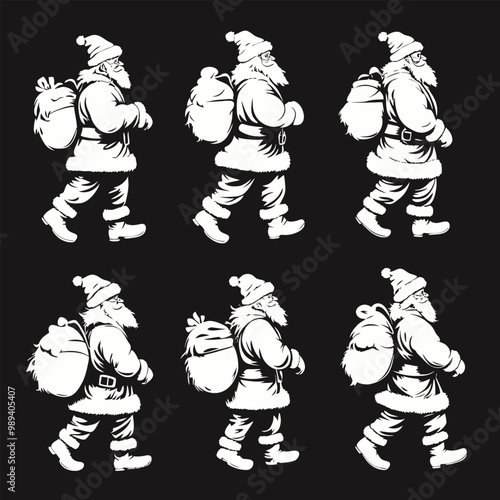 Santa Claus Icon Set