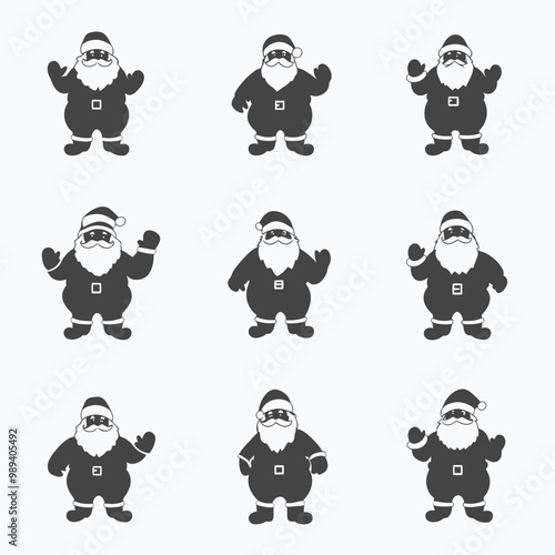 Santa Claus Icon Set